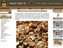 Tablet Screenshot of fernandosbakery.com